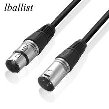lballist XLR Cable Male to Female OFC Copper Audio Cable For Microphone Mixer 1m 1.8m 3m 4.5m 5m 6m 7.6m 10m 15m 20m 2024 - buy cheap