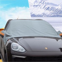 Универсальные автомобильные Чехлы для лобового стекла, солнцезащитные автомобильные чехлы для снега, зеркальная защита для лобового стекла, солнцезащитный козырек для снега для автомобиля, внедорожника 2024 - купить недорого