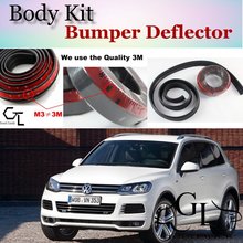 Bumper Lip Deflector Lips For Volkswagen VW Touareg 7P5 MK2 2011~2015 Front Spoiler Skirt For TopGear Tuning / Body Kit / Strip 2024 - buy cheap