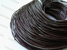 100 Yards 2.0mm Brown Round Real Genuine Leather Cord for Jewelry Making Crafting Beading Necklace Bracelet Making 2024 - купить недорого