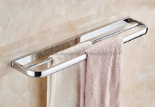 Towel Bars Double Rails Polished Chrome Wall Shelves Towel Holder Bath Shelf Towel Hanger Bathroom Accessories Nba832 2024 - buy cheap