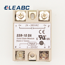 1pcs solid state relay SSR-10DA 10A actually 3-32V DC TO 24-380V AC SSR 10DA relay solid state high quality new 2024 - buy cheap