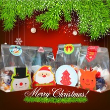 20pcs/lot 4 styles Clear plastic bags and Christmas paper card packaging bags pouches wrappers cupcake  Free shipping 2024 - buy cheap