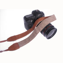 Centechia  Universal Vintage Adjustable Cotton Leather Camera Shoulder Neck Strap Belt For Sony SLR Cameras Strap Accessories 2024 - buy cheap