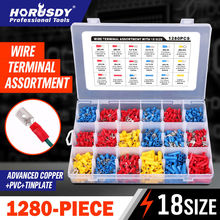 1280pcs Assorted Insulated Straight Butt Connectors Electrical Crimp Wire Cable Terminals Electrical Tool Accessories 2024 - buy cheap
