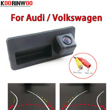 Koorinwoo HD Car Track tracking Camera Runk Handle Parking Rearview Backup camera For Audi/VW/Passat/Tiguan/Golf/Touran/Jetta/ 2024 - buy cheap