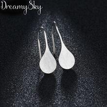 Dreamysky 100% real prata cor jóias nova coreano do vintage simples folha brincos para presente feminino joyas pendientes brincos 2024 - compre barato