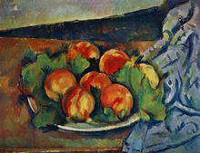 Handmade Oil Painting Reproduction on linen canvas,dish-of-peaches BY paul Cezanne,still life oil painting 2024 - buy cheap