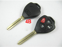 10PCS/lot For Toyota Camry Alphard Reiz RAV4 Corolla 4 Buttons Remote Key Shell Fob Case Blank Cover With Toy43 Blade 2024 - buy cheap