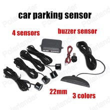 New 4 Sensors 3 colors 22mm Car Parking Sensor Monitor Reverse Radar Detector System Display sound alarm indicator 2024 - buy cheap