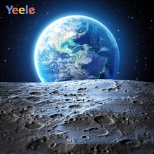 Yeele Universe Space Moon Surface Earth Scene Baby Photography Background Customized Photographic Backdrops For Photo Studio 2024 - buy cheap