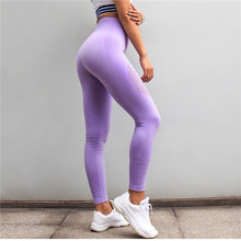 Mallas deportivas para mujer, pantalones de Yoga de cintura alta sin costuras, elásticos, de realce de barriga, para gimnasio y correr 2024 - compra barato