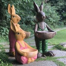 Outdoor Gardening Resin Large Diameter Rabbit Fleshy Flower Pot Decoration Kindergarten Ornaments Courtyard Park Statue Crafts 2024 - buy cheap