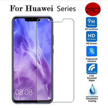 Película de vidro temperado para celular huawei, protetor de tela 9h 2.5d para os modelos mate 20 lite pro, 20 lite, 20pro, honor 8x, 8c 2024 - compre barato