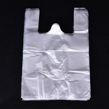 46/52/100pcs Transparent Plastic Bags  Shopping Bag Supermarket Bags With Handle Food Packaging 2024 - buy cheap