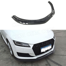 Carbon Fiber Front Bumper Lip Spoiler For Audi TT TTS TTRS 2014-2017 BT Style Head Chin Shovel Car bumper protector 2024 - buy cheap