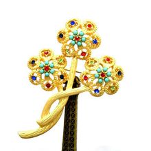 Fashion antique fog golden multicolored brooch brooch lady 2024 - buy cheap