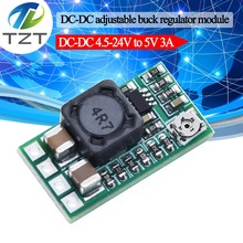 Mini DC-DC 12-24V To 5V 3A Step Down Power Supply Module Voltage Buck Converter Adjustable 97.5% 1.8V 2.5V 3.3V 5V 9V 12V 2024 - buy cheap