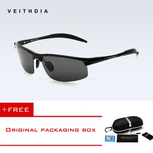 VEITHDIA Rimless Polarized Mens Sunglasses Designer Aluminum Magnesium Sun glasses Driving Eyewear Accessories shades For Men 2024 - buy cheap