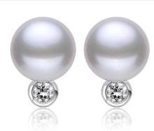 8-9mm Size Real Freshwater Pearl Earrings Stud Earrings Exquisite Jewelry for Charm Lady Women Gift 2024 - buy cheap