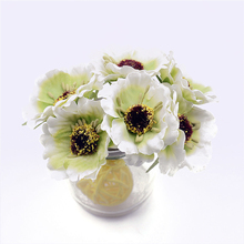 DIY 6PCS/Lot Artificial Flower Sunflowers For Wedding Party Valentine's Day Bridal Bouquet Hydrangea Silk Flower Home Decoration 2024 - buy cheap