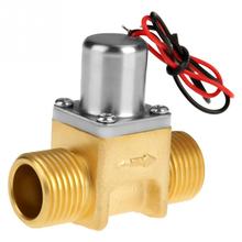 Válvula de descarga elétrica 4.5v, válvula solenoide de bronze com pulso de fluxo de água para banheiro 2024 - compre barato