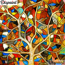Dispaint-pintura de diamante redondo/cuadrado completa, cuadro artesanal 5D, "paisaje abstracto de árbol", bordado 3D, punto de cruz, decoración para el hogar 5D A10622 2024 - compra barato