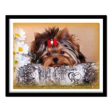 Diamond  Picture Rhinestones Diamond Embroidery Dog Sale Full Square Diamond Painting Animal Cross Stitch Decor 2024 - compre barato