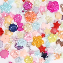 20-200pcs Multi Sizes/Shapes Random Mixed Color Flatback Plastic ABS Imitation Pearl Star Beads For DIY Jewelry Craft Decoration 2024 - buy cheap