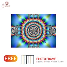 Pintura de diamante 5d Diy, ilusión de visión, círculo, Mandala, flores, imagen de mosaico, decoración del hogar, regalo 2024 - compra barato