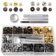 40-120Pcs Snap Fasteners Kit,Snap Buttons Press Studs with 4 Pieces Fixing Tools for Cloth Jackets,4 Assorted Colors 12.5mm 2024 - buy cheap