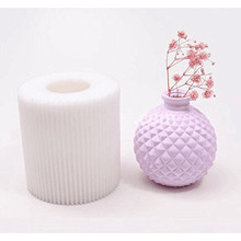 Moldes de vaso de flores de cerâmica, de silicone, para vasos, cimento, sílica gel, moldes para vasos de concreto 2024 - compre barato