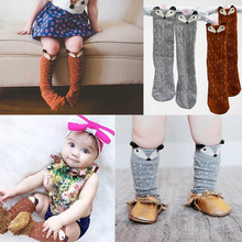 Fox Socks Korean Style Toddlers Kids Girls Knee High Socks For Age 0-6 Years Chaussettes Renar Kids High knee socks Cotton 2024 - buy cheap