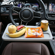 Car Accessories Desk Coffee Holder Auto Laptop Computer Table Mounted on the steering wheel Portable Eat Work Drink Seat Tray 2024 - buy cheap