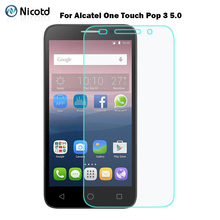 Для Alcatel One Touch Pop 3 5,0 протектор экрана 2.5D взрывозащищенное Закаленное стекло пленка для Onetouch Pop3 5 5015D 5065D 5015X 2024 - купить недорого