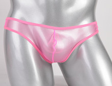 Sexy Men Underwear Perspective Net Gauze Bulge Pouch Low Waist Briefs Transparent Net Mesh Bikini Bulge Fashion Lingerie Gift 2024 - buy cheap