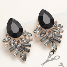 LUBOV Handmade Rhinestone Sweet Stud Crystal 4 Colors Earrings For Woman And Girls Fashion Birthday Gifts Jewelry New 2019 2024 - buy cheap