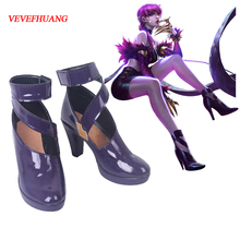 VEVEFHUANG LOL KDA Eveylnn Cosplay Shoes LOL Evelynn Cosplay Boots for Women Cosplay Shoes K/DA Evelynn High-Heeled Shoes Boots 2024 - buy cheap