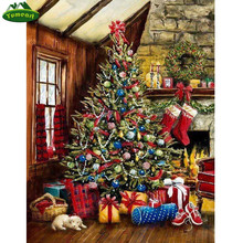 YUMEART  Embroidery Christmas Tree Mosaic 5D Diy Diamond Painting Full Square Cross Stitch Pattern Rhinestones Hobby Craft Decor 2024 - buy cheap