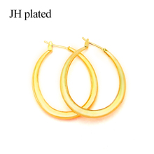JHplated 2019 Fashion jewelry Auricular circle Africa Wedding Gold  Earrings for women Party Gifts Beautiful Middle East 2024 - buy cheap