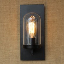 Retro Edison Wall Sconce Loft Vintage LED Wall Lamp Home Decor Antique Industrial Iron Glass Wall Light Lighting Luminaire 2022 - buy cheap