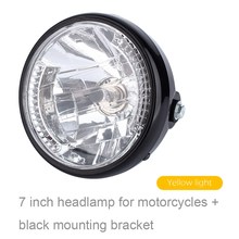 Black Bracket Mount Universal 7'' Motorcycle Bike Headlight LED Turn Signal Light 2024 - buy cheap