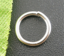 DoreenBeads-anillos de salto abiertos, Color plateado, 8mm de diámetro, 500 Uds. Accesorios (B03066), yiwu 2024 - compra barato
