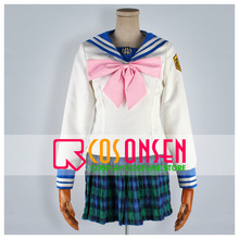 COSPLAYONSEN Dangan Ronpa Sayaka Maizono Cosplay Costume Uniform Set  Any Size Custom Made 2024 - buy cheap