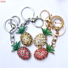 Pineapple Key ring Crystal Rhinestone Car Keychains Ladies Bag Jewelry Men's Belt Buckle Fashion charm Key Chain XDPQQ Brand 2024 - buy cheap