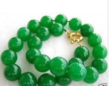 Bonito natural 8mm verde contas redondas colar 18 "aaa necklace $ atacade_jewelry_wig 2024 - compre barato