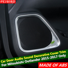 Altavoz estéreo de ABS para puerta, tapicería decorativa de sonido de Audio, 4 unid/set, para Mitsubishi Outlander 2015 2016 2017 2024 - compra barato