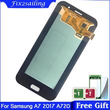 5.7inch 100% Tested Working LCDS For Samsung Galaxy A7 2017 A720 A720F  LCD Display Touch Screen Digitizer AMOLED Phones LCD 2024 - buy cheap