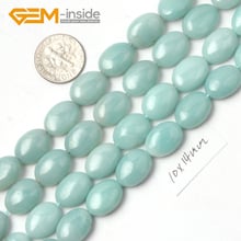 10x14mm 12x16mm Oval Shape Amazonite Stone Natural Stone Beads DIY Loose Bead For Jewelry Making Strand 15 Inches wholesale ! 2024 - buy cheap