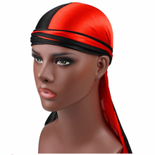 Luxury Men's Silk Patchwork Durags Bandanas Turban Hat Satin Durag Biker Hat Headwear Headband Hair Accessories 2024 - buy cheap